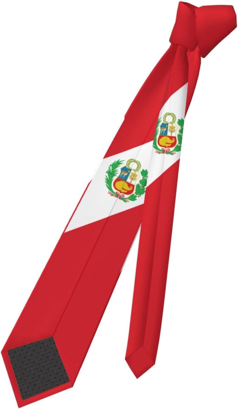 AKMCBSH National Flags Tie Comfortable Soft Novelty Necktie Unisex for Weddings Party Birthday Gift - Image 4